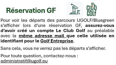 Inscription Le Club Golf